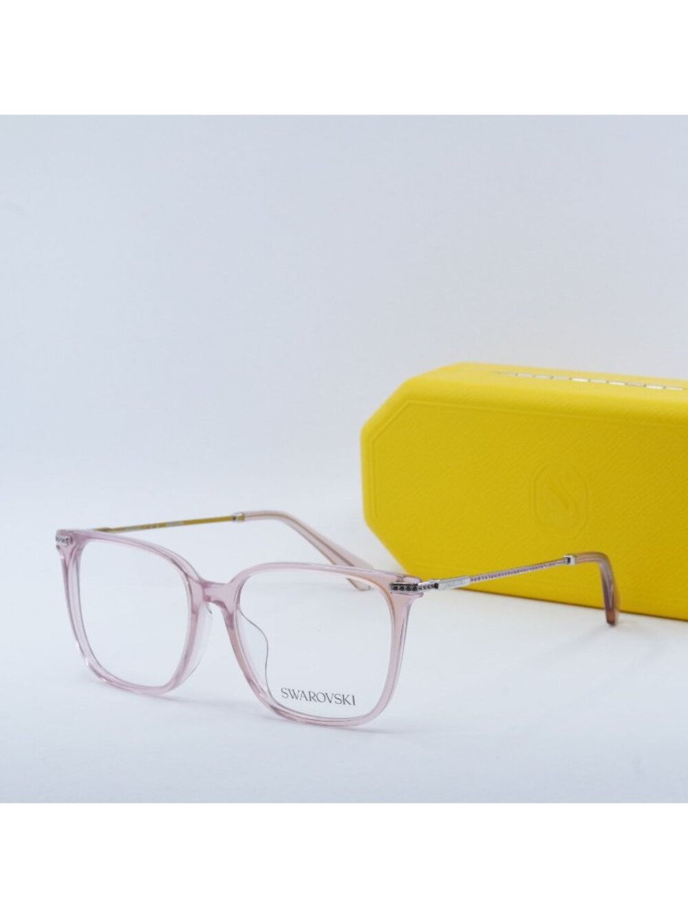 Swarovski SK2016D 3001 Square Eyeglasses - Transparent Pink 54mm